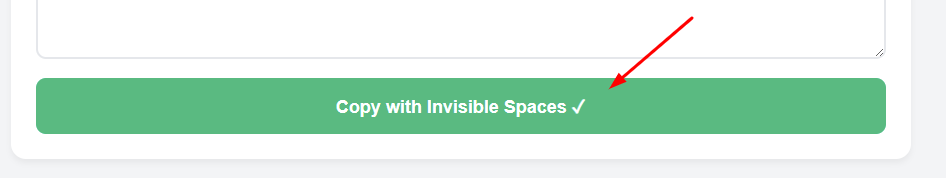 copy and fix spaces button in IG Text Spacer to format Instagram caption